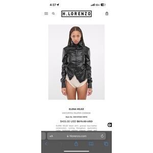 Elena Velez $675 Distorted pauper chemise top